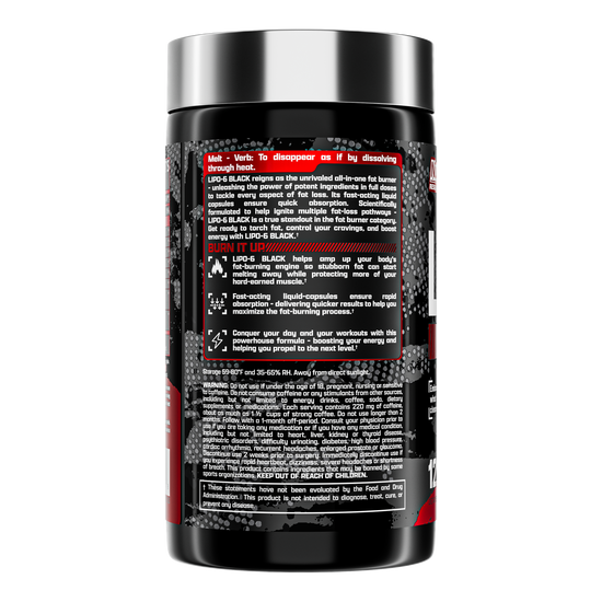 Nutrex - Lipo 6 - Black - 120 Cápsulas