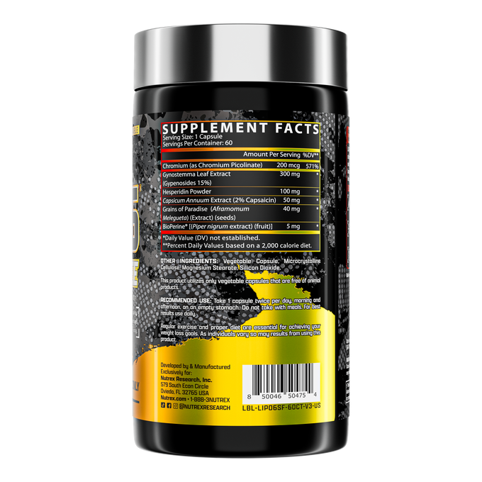 Nutrex - Lipo 6 Stim Free - 60 Cápsulas